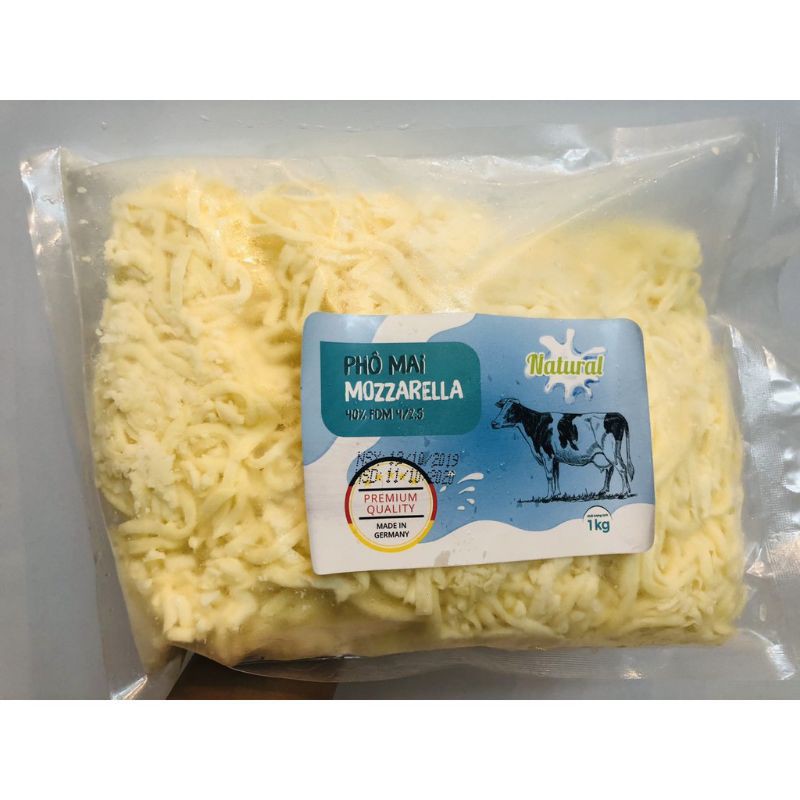 PHÔ MAI MOZARELLA BÀO SỢI SẴN GÓI 500G