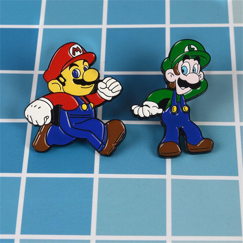 QQMALL Huy Hiệu Cài Áo Hình Mèo Đen Trong Game Super Plumber Mario