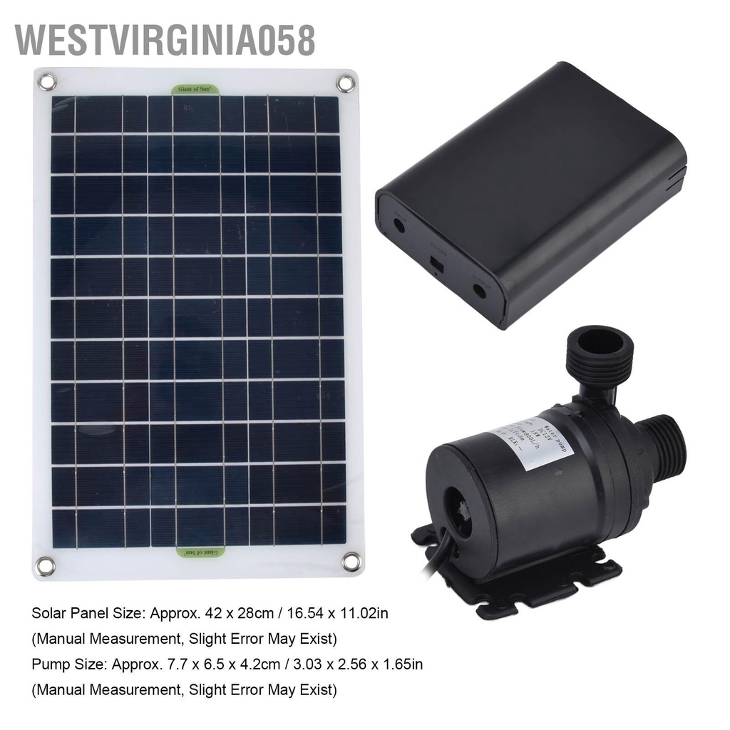 Có thể bán buôn Bộ máy bơm nước năng lượng mặt trời 50W Bảng điều khiển 800L / h 12V Độ ồn thấp DC Thân thiện với môi trường Máy bằng nhựa silicone bền cho vườn Westvirginia058 Hàng giao ngay