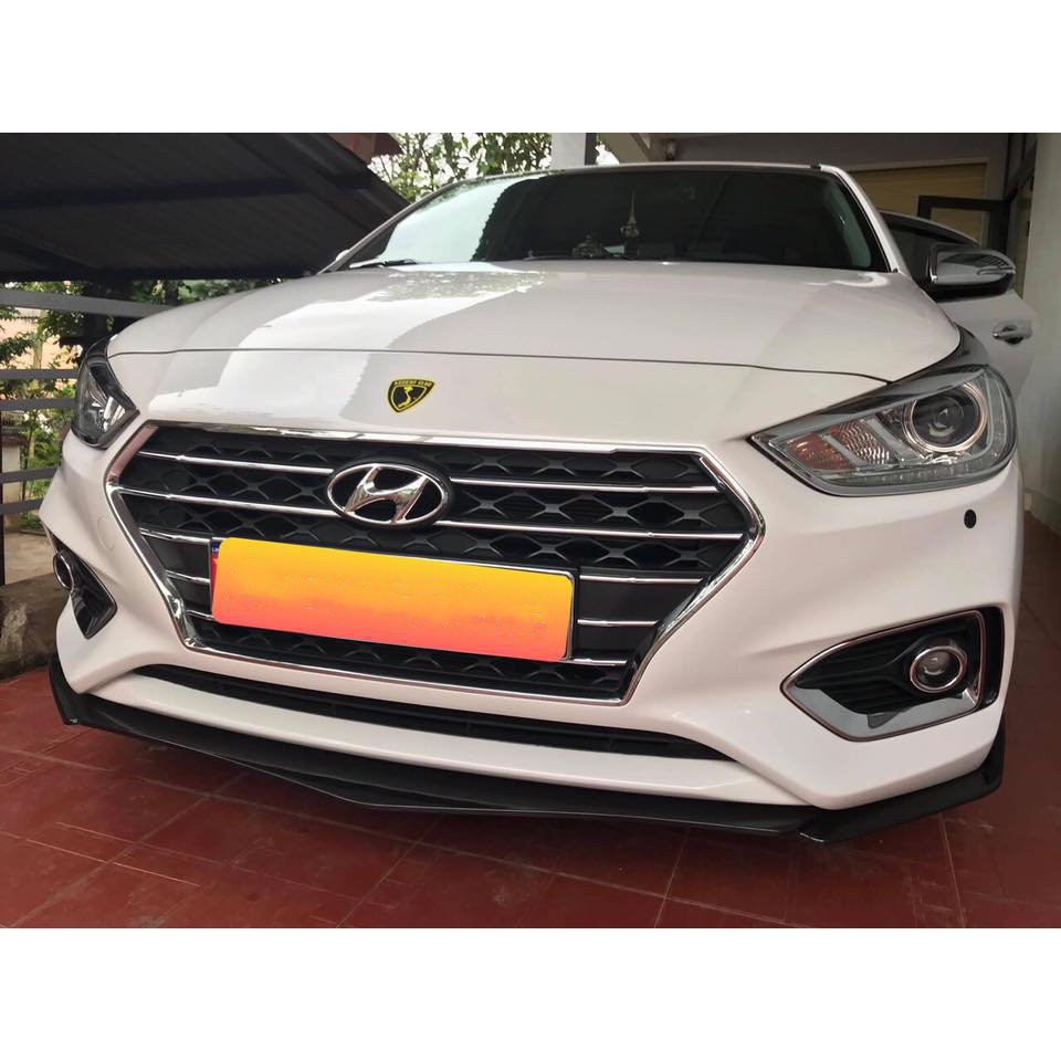 Cản Trước,Lip trước Thể Thao Nhựa ABS Cao Cấp Chống Va Đập Tốt Phía Dưới Có Gân Tăng Cứng Dành Cho accent