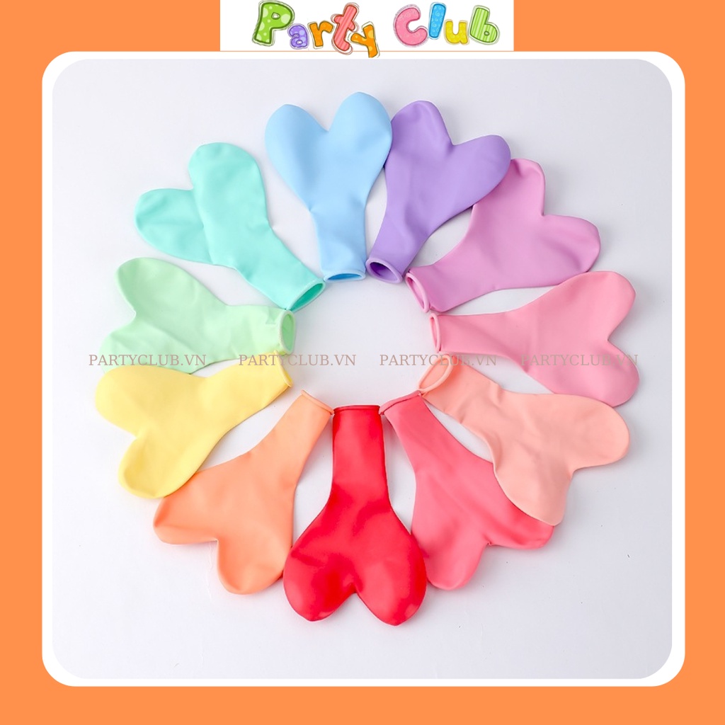 Bóng hình trái tim màu pastel trang trí tiệc