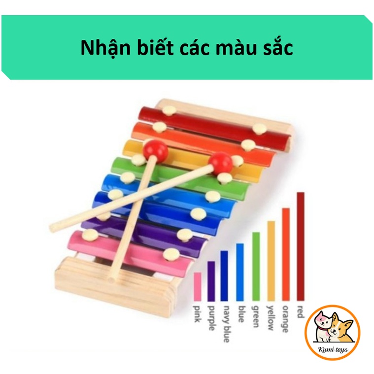 Đồ chơi đàn xylophone cho bé cảm thụ âm nhạc Kumi toys