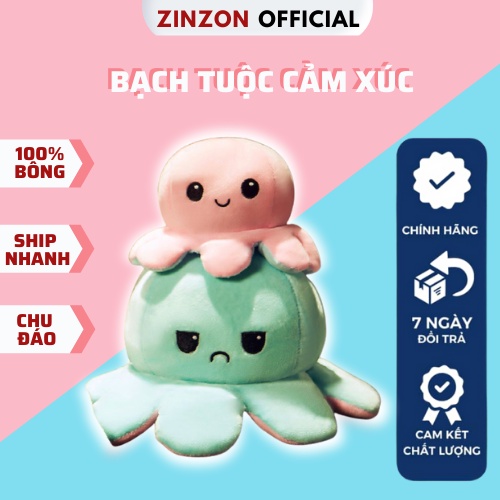 Gấu Bông Bạch Tuộc Cảm Xúc Dễ Thương.Bạch Tuộc Cảm Xúc Nhồi Bông ZinZon