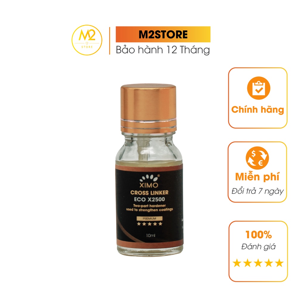 Dung môi tăng độ bền cho sơn trên bề mặt da tạo liên kết sâu Cross Linker Eco X2500 Ximo 10ml XXI16