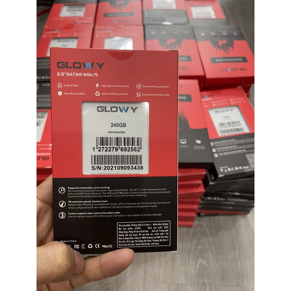 Ổ Cứng ssd 120GB 240GB 256GB Chính Hãng GLOWAY Giá Rẻ Tốc Độ Cao mới 100% Bảo Hành 36 Tháng
