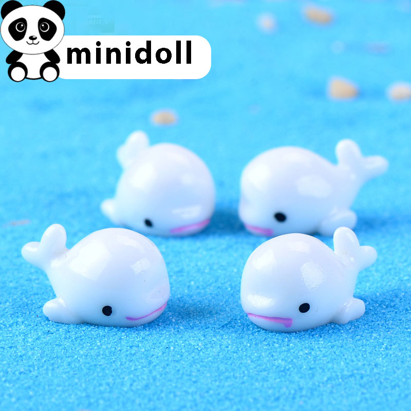 Charm Slime squishy Combo 05 Mô hình Con Cá Voi trang trí tiểu cảnh minidoll