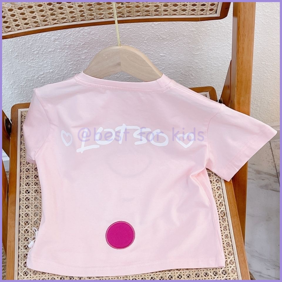 Áo Thun Tay Ngắn In Họa Tiết Hoạt Hình Dễ Thương Thời Trang Mùa Hè Cho Bé Trai Và Gái