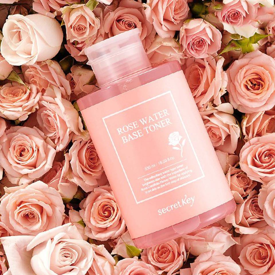 Nước Hoa Hồng Secret Key Rose Water Base Toner 550ml