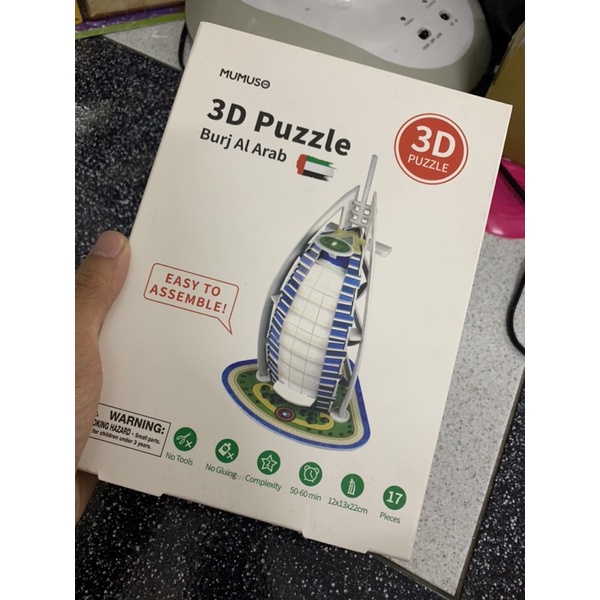 bộ đồ chơi 3d 17 mảnh xếp hình giấy