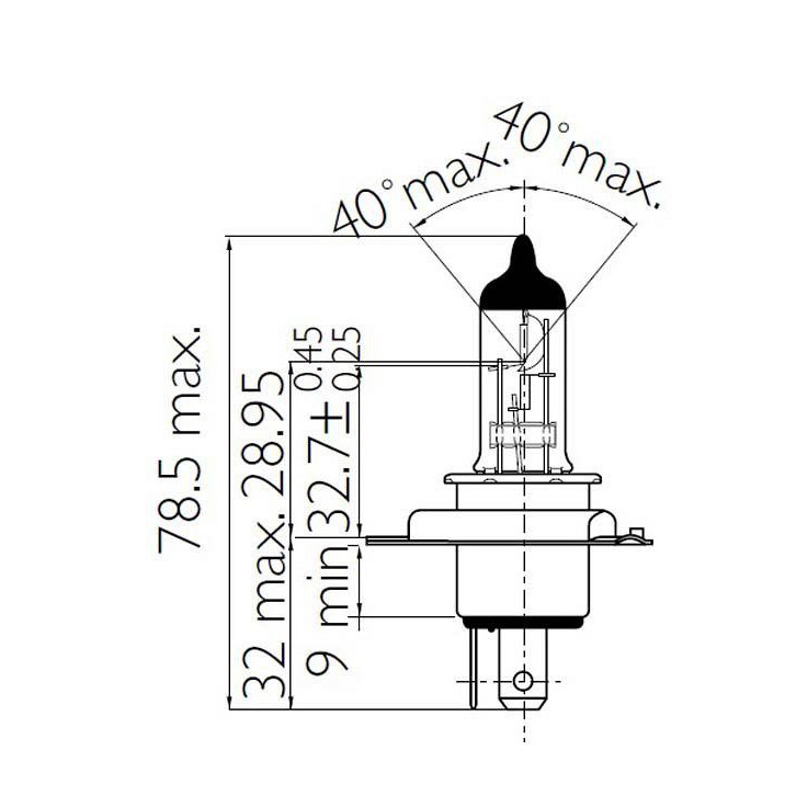 Đèn xe máy Philips HS1 ⇿ H4 - 12636C1 12V/35W