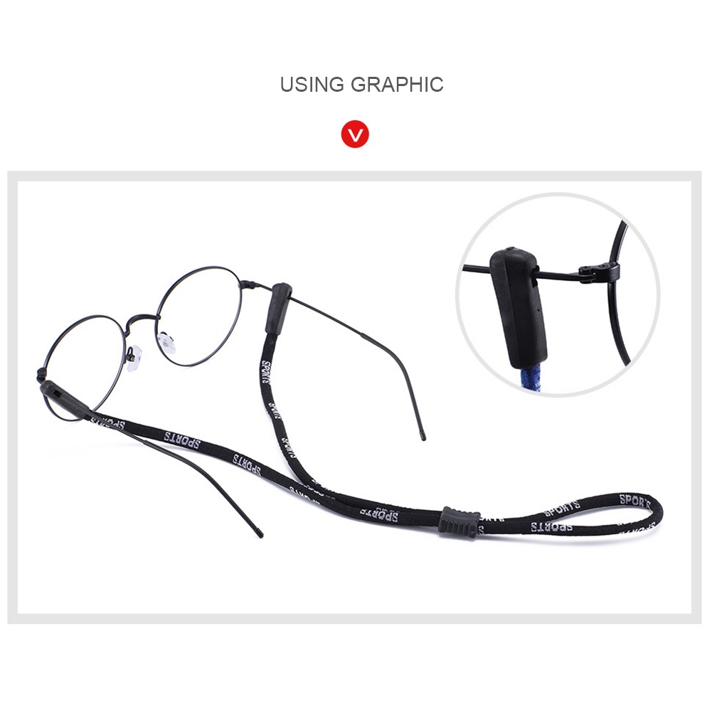 Hw Dây Đeo Kính Bằng Silicon Chống Rơi Tiện Dụng