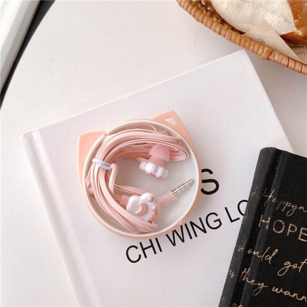 Tai Nghe Nhét Tai Có Dây 3.5mm Kèm Hộp Đựng Cho Điện Thoại OPPO Huawei vivo