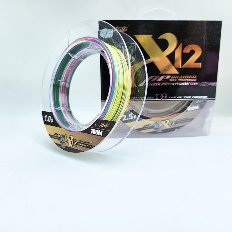 Dây câu cá dù câu lure X12 Pirate Braided siêu bền mềm mịn dù câu cá chất lượng