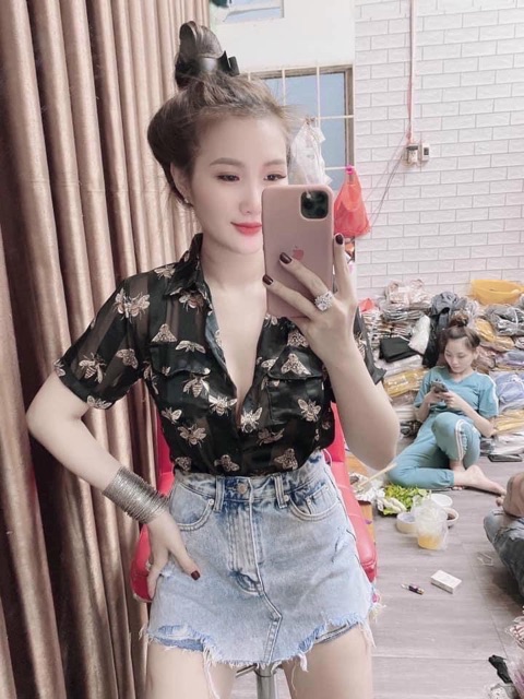 [Mã WASKT410K giảm 10K đơn 50K] Áo sơ mi con ong tay ngắn hàng Quảng Châu | BigBuy360 - bigbuy360.vn