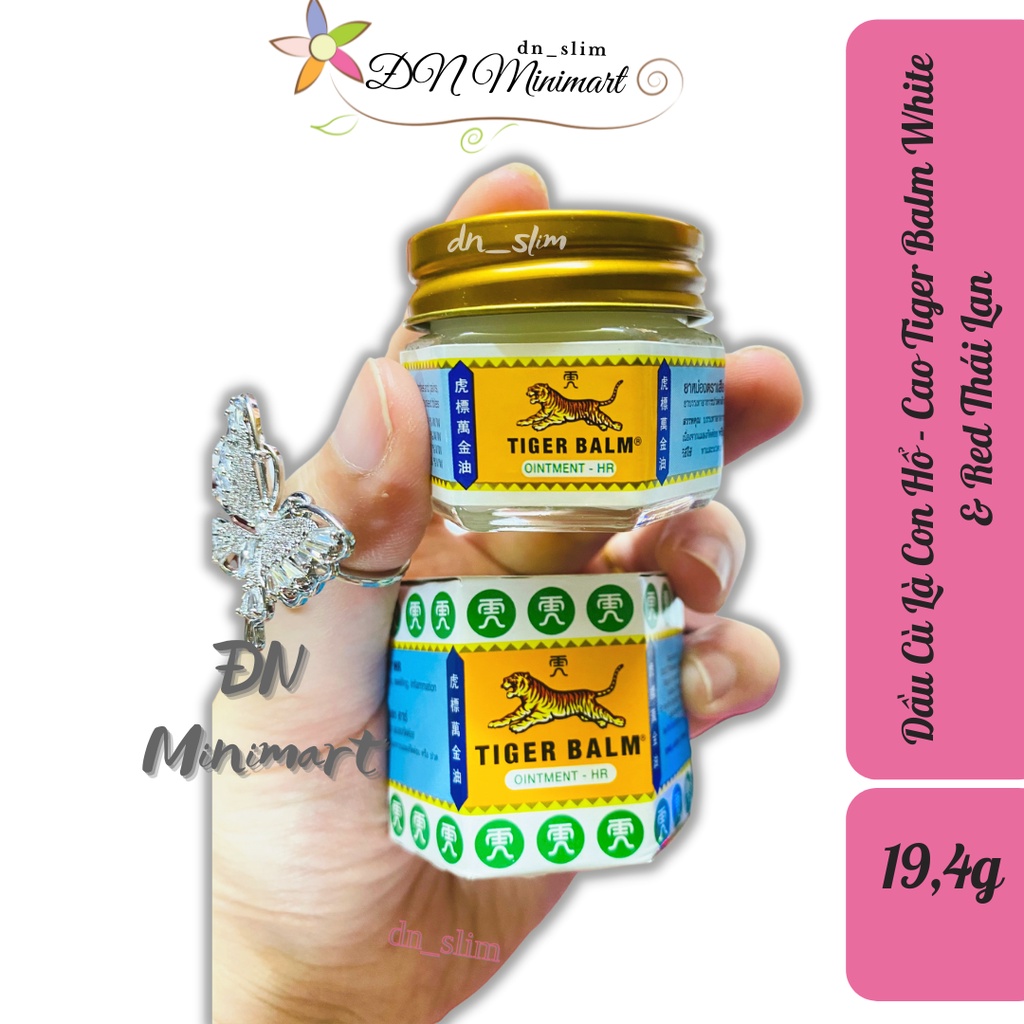 Dầu Cù Là Tiger Balm Trắng &amp; Đỏ Thái Lan 19g