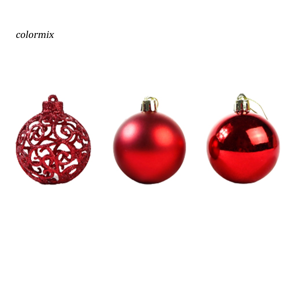 Set 6 Trái Châu Trang Trí Cây Thông Noel Kích Thước 6cm / 8cm