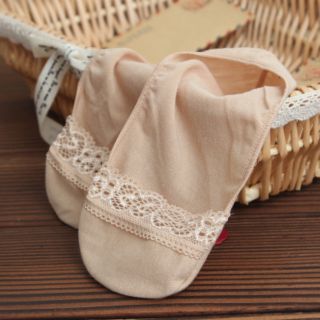 Vớ ren mang giày lười giày bup bê