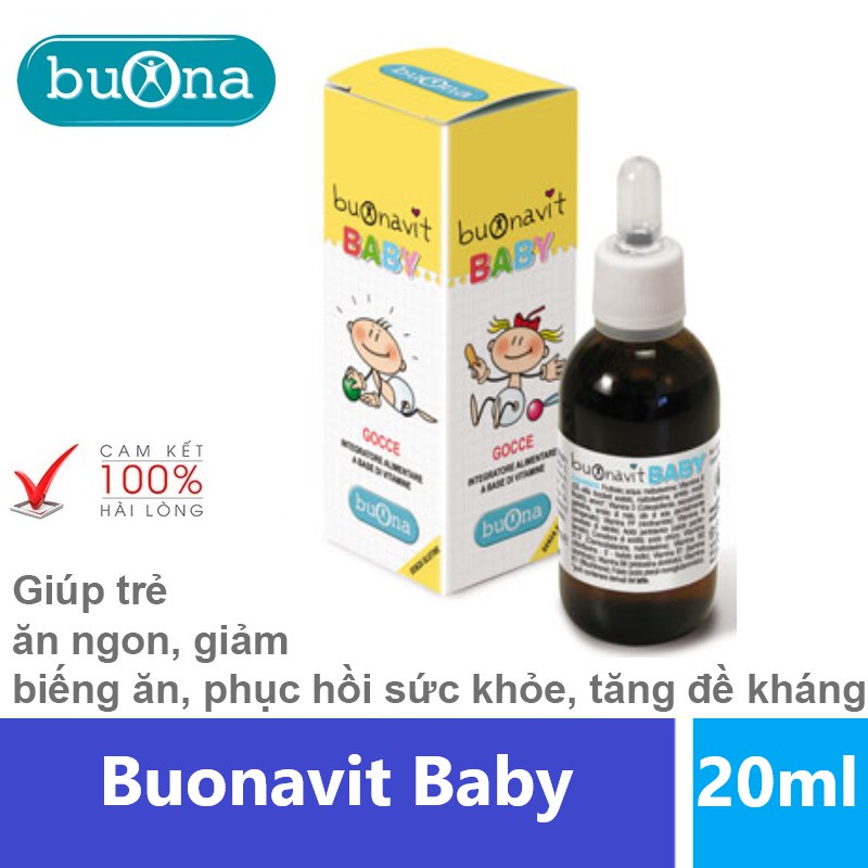 [Kèm Quà Tặng] Buonavit Baby - Bổ sung vitamin, hỗ trợ quá trình chuyển hóa, tăng hấp thu, giảm biếng ăn, tăng đề kháng