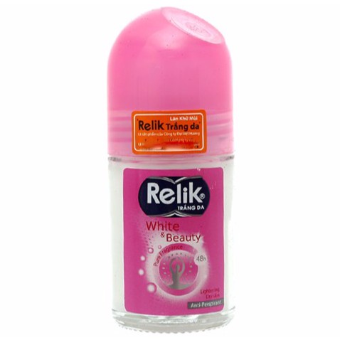 Lăn khử mùi Relik Trắng da Khô thoáng chai 25ml