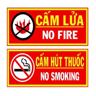 Bảng No Smoking, Bảng cấm lửa