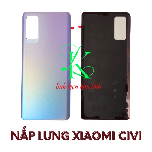 Nắp lưng dành cho xiaomi Civi xanh dương , đen