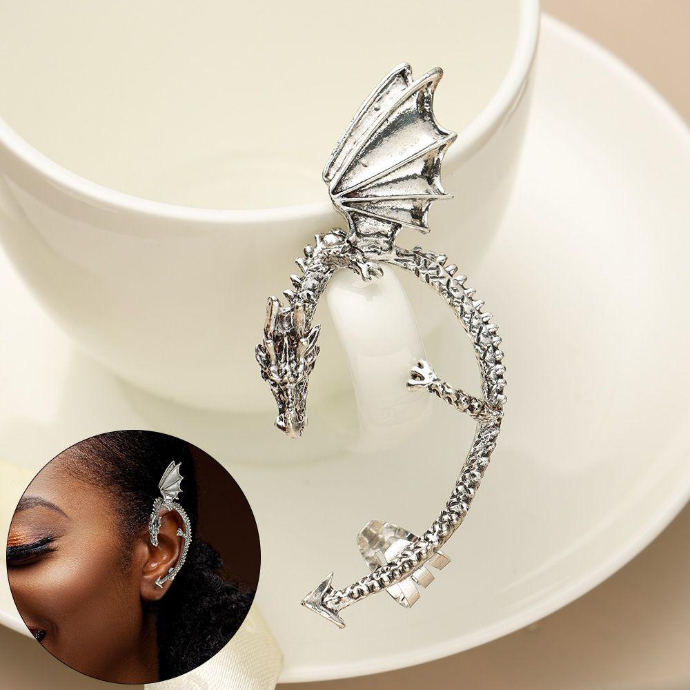 Khuyên Tai Dạng Kẹp Bằng Hợp Kim Kẽm Thời Trang Cho Nữ