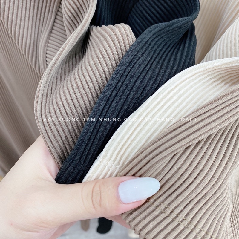 Váy Suông Nữ Dáng Dài Tăm Nhung Mát