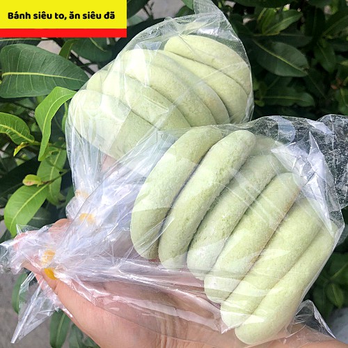 (Loại To) Bánh bao sữa trà xanh tuổi thơ - ăn vặt ngon