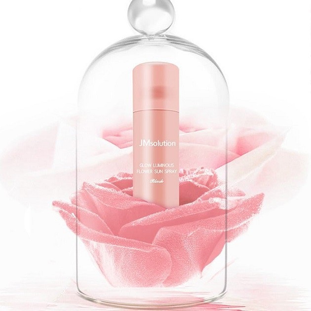 Jmsolution Xịt chống nắng Glow Luminous Flower Sun Spray Rose 180ml