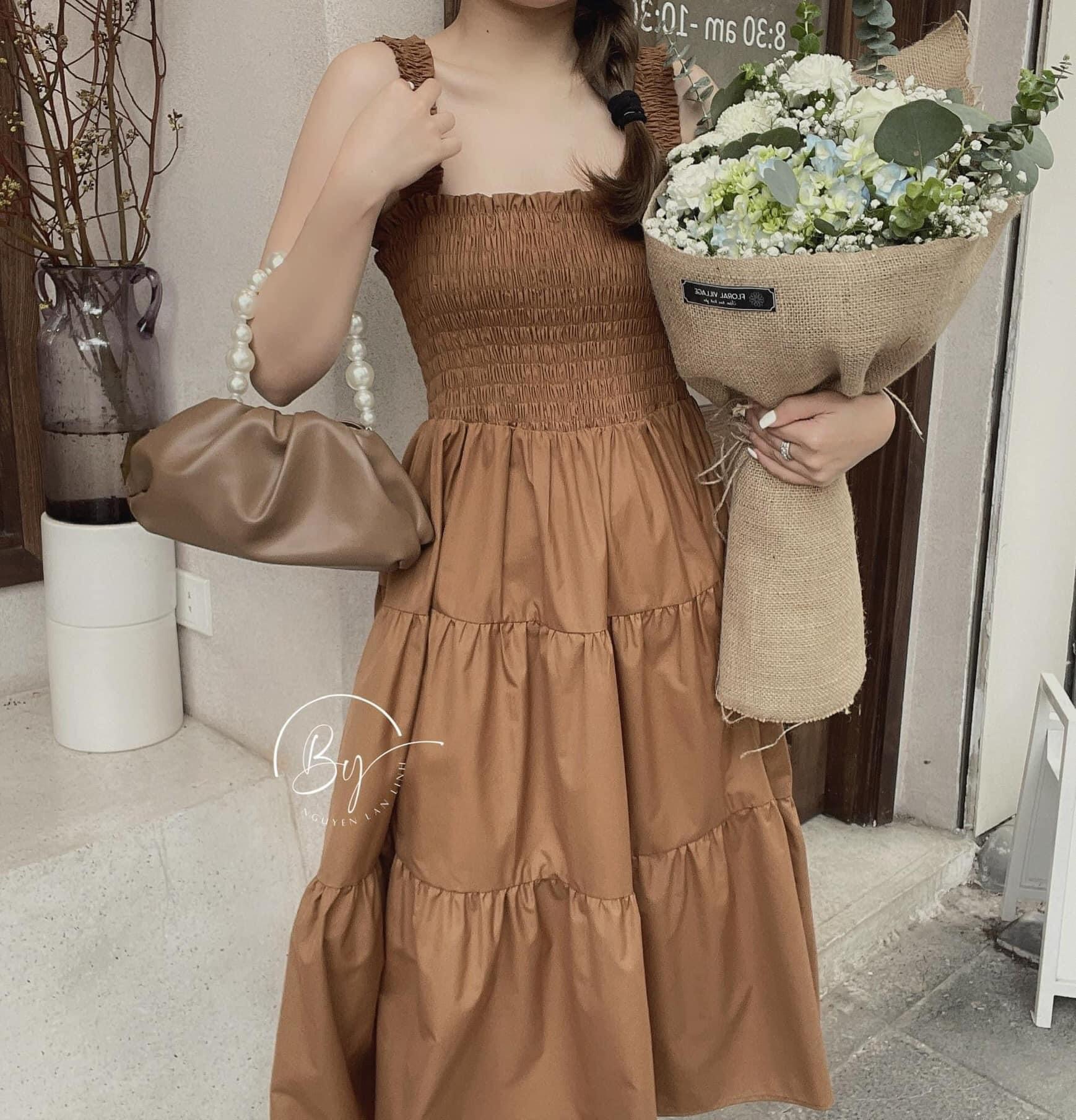 Váy Hai Dây Maxi Vải Thô Mềm 🍁𝗠𝗮̃ 𝗙𝗔𝗦𝗛𝗜𝗢𝗡𝗚𝗥𝗘𝗘𝗡𝟭𝟱 𝗚𝗶𝗮̉𝗺 𝗧𝗼̛́𝗶 𝟯𝟬𝗞 Đ𝗼̛𝗻 𝟵𝟵𝗞🍁 Hai Màu A47 | BigBuy360 - bigbuy360.vn