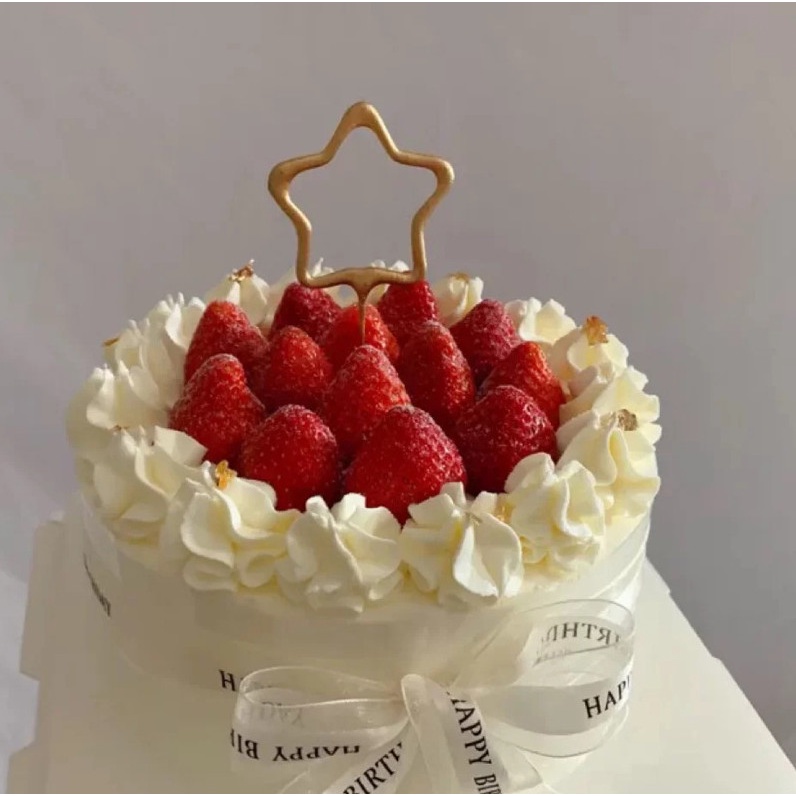 Nến trang trí bánh kem hình tim - sao size 5*6*17cm