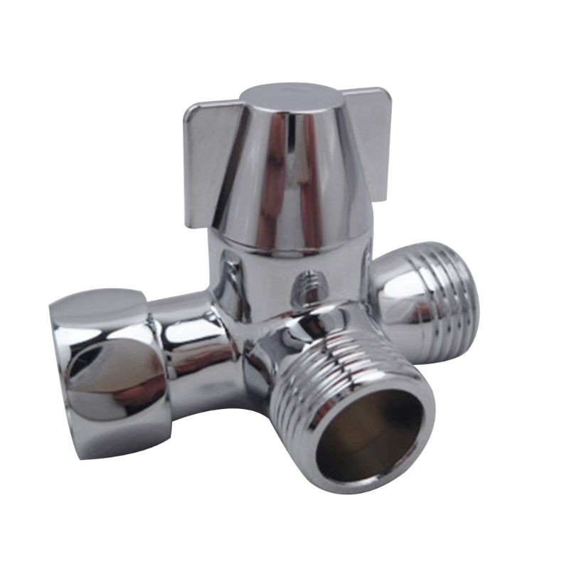 Đầu chia vòi nước hình chữ T 3 chiều dùng cho nhà vệ sinh tiện dụng