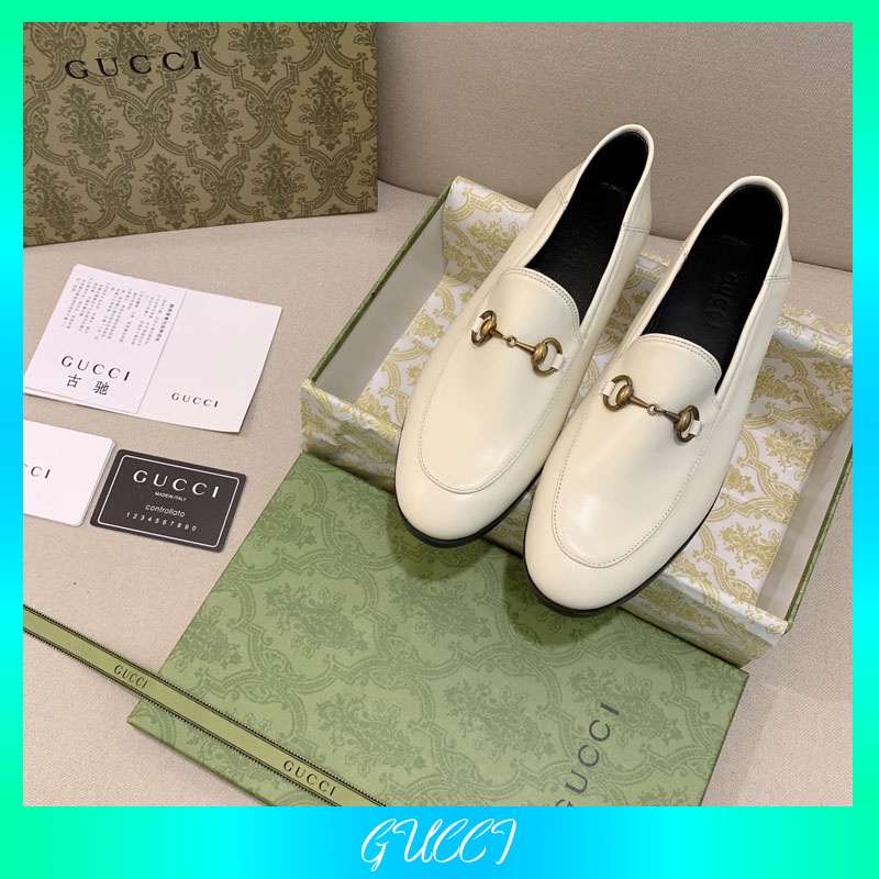 Giày Lười Gucci Chất Liệu Da Bò Cao Cấp Phong Cách Ý Chất Lượng Cao