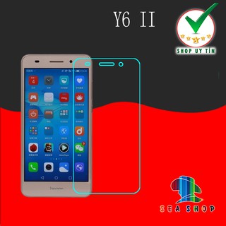 [TẶNG KÈM MIẾNG LAU] Combo 2 kính cường lực Huawei Y6 II - Trong suốt - Cảm ứng mượt mà