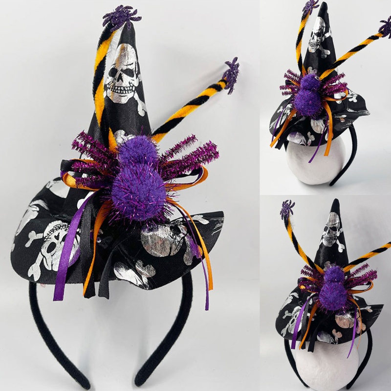 Băng Đô Mũ Phù Thủy Hóa Trang Halloween