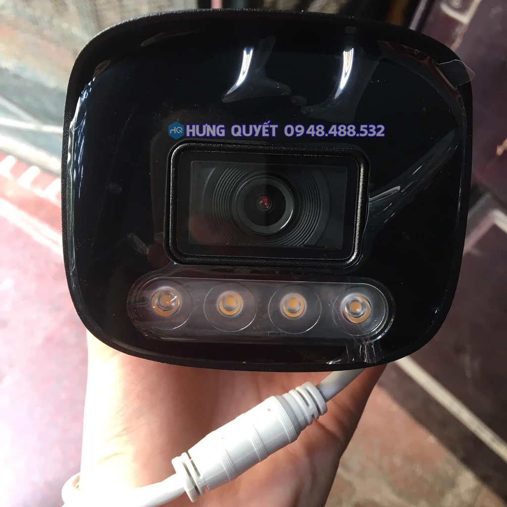 Camera IP Poe Dahua 1230V Led 2Mp 1080p Tích hợp Mic nghe âm thanh Led màu đêm hồng ngoại đen trắng