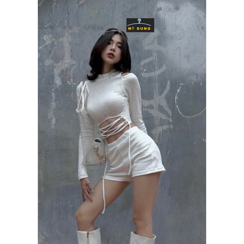 ÁO CORTOP ĐAN DÂY EO, KHOÉT VAI- GỢI CẢM, HÁCH DÁNG- PHỐI ĐỒ CỰC XINH-SIÊU HOT HÍT NHÉ CÁC NÀNG