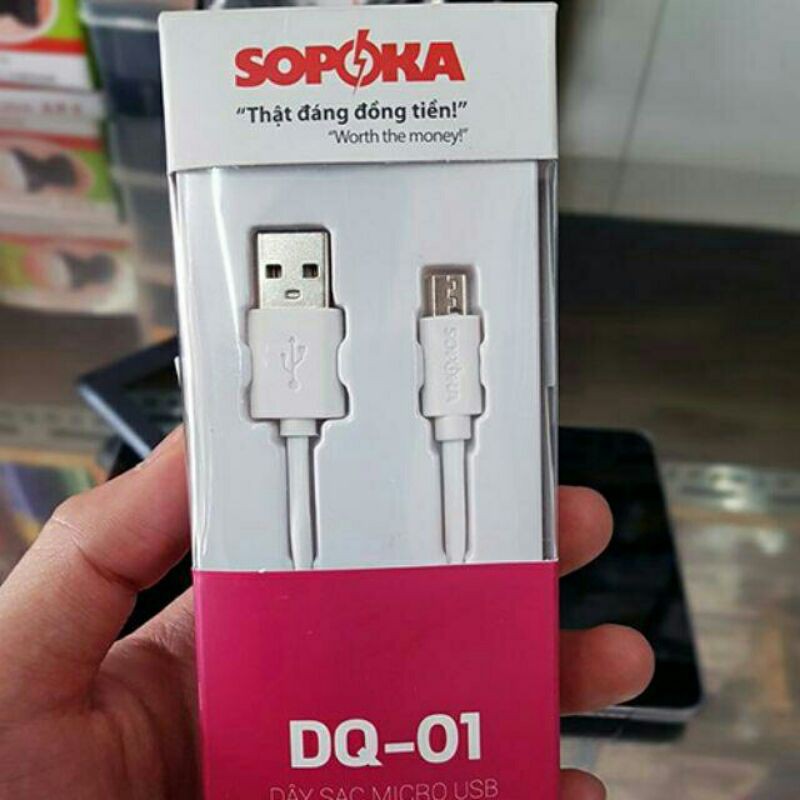 Cáp Sạc Điện Thoại SOPOKA DQ-02 Dành Cho SAMSUNG,OPPO, SONY, HCT...