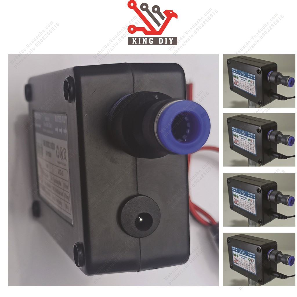 Van nước điện từ 12vdc 12v hai đầu nối nhanh phi 8 10