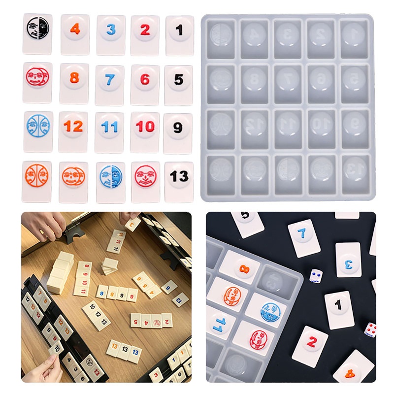 Khuôn Làm Thẻ Bài Trò Chơi Mạt Chược Vui Nhộn