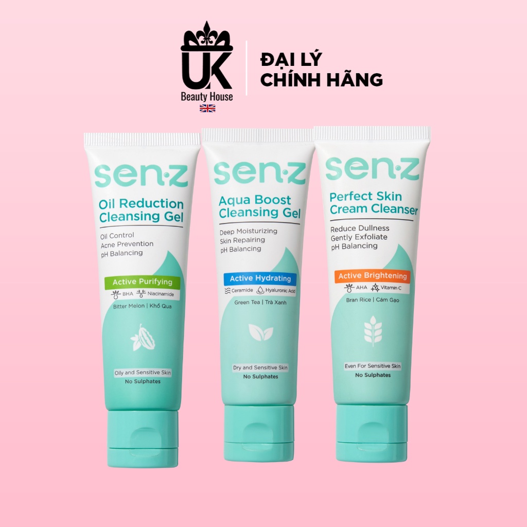 [Travel size] Sữa Rửa Mặt Chiết Xuất Từ Tự Nhiên Dành Cho Mọi Loại Da SenZ Facial Wash 30ml | BigBuy360 - bigbuy360.vn