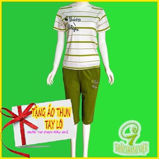 Đồ bộ Lững Thời Trang - That's All Right - Kẻ Ngang - Cotton