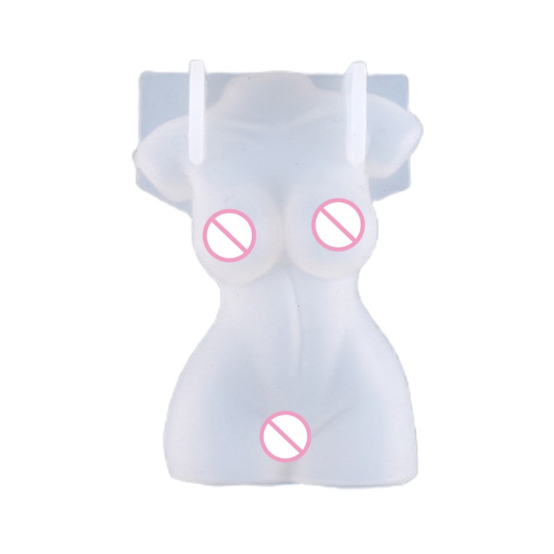 Art Body Candle Epoxy Resin Mold Human  Plaster Wax Silicone Mould
