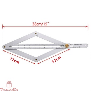 【TRSBX】Square Protractor 17.1cm Artifact Ceiling Corner Angle Finder Multi-Angle