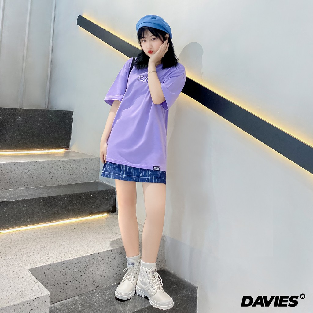 Áo thun nữ form rộng tay lỡ oversize DAVIES SS3 Tee Cotton 100% Local Brand.