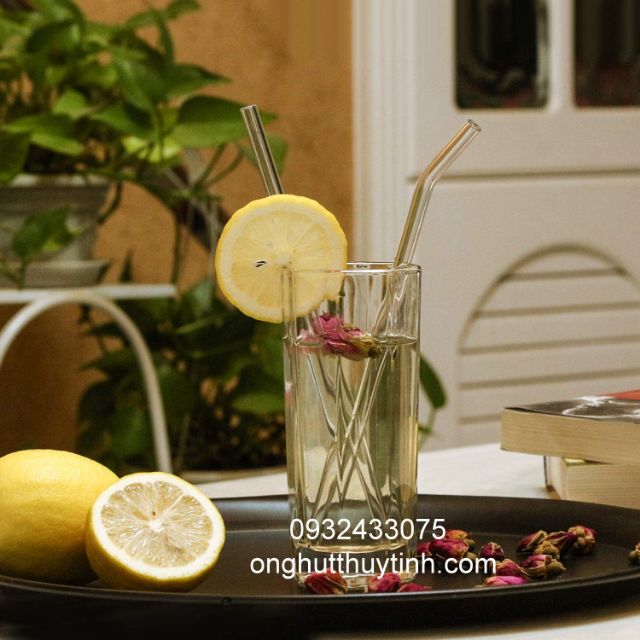 Ống hút thủy tinh đủ màu dài 20cm cong và thẳng | BigBuy360 - bigbuy360.vn