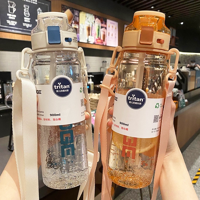 Bình nước DODGE có lõi lọc trà,có dây xách tiện lợi, khoá trống tràn  900ml