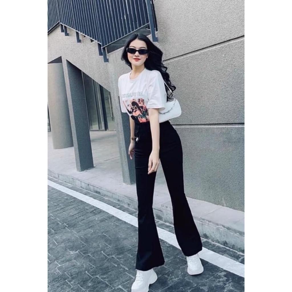 Quần Ống loe, quần legging nữ