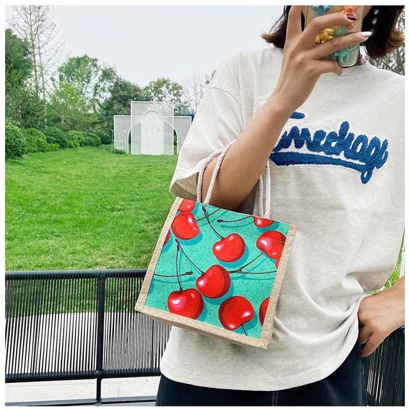 Túi cói mini đi biển nữ đẹp đi chơi thời trang dễ thương cute cá tính phong cách Vintage