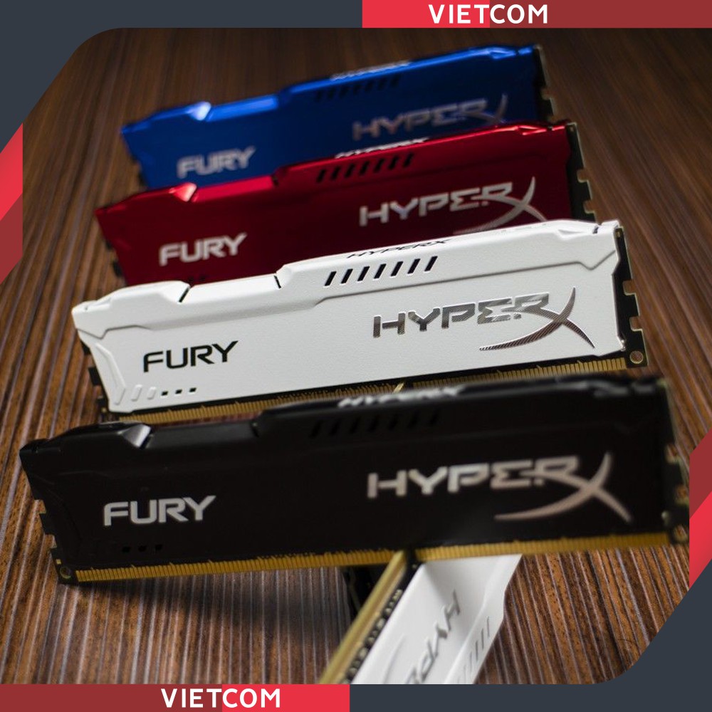 RAM PC DDR3 8Gb, 4Gb Bus 1600Mhz, Bus 1333Mhz - Kẹp Tản Nhiệt Fury HyperX